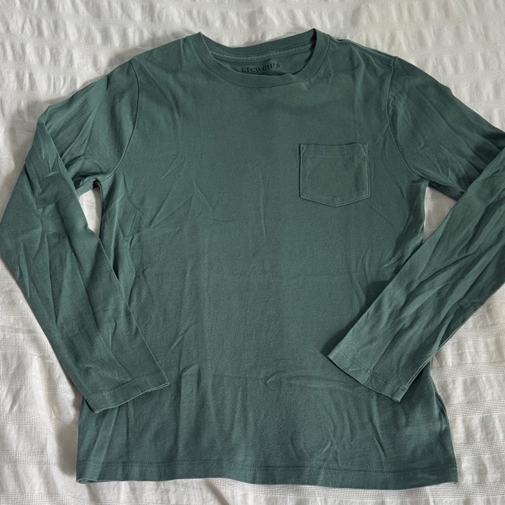 Crewcuts Forest Green Long Sleeve Tee